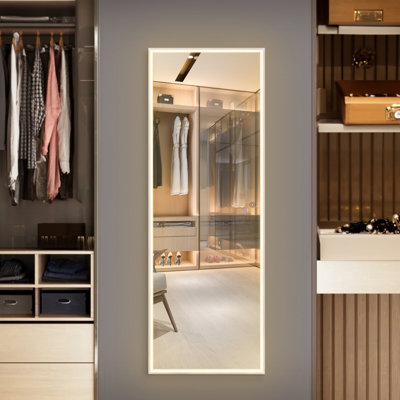 Miroir pleine grandeur avec lumières