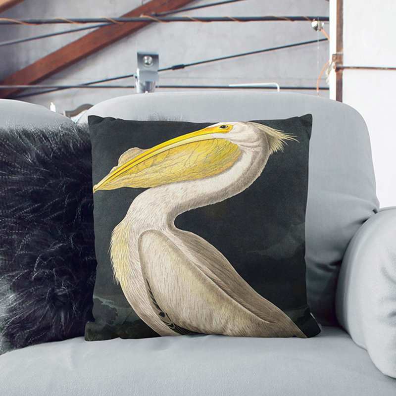 Square Cushion, 55cm H x 55cm W x 20cm D, White