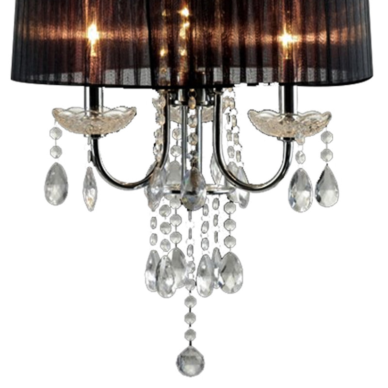 Taveras Drum Chandelier, Black