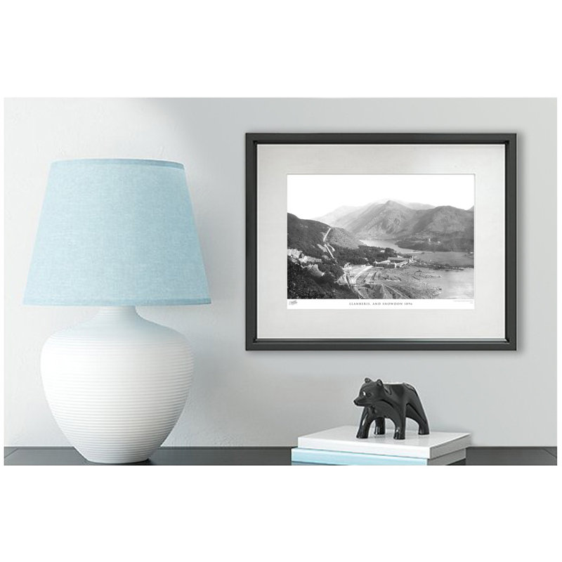 Llanberis, And Snowdon 1896 - Single Picture Frame Print, 28cm H x 36cm W x 2.3cm D