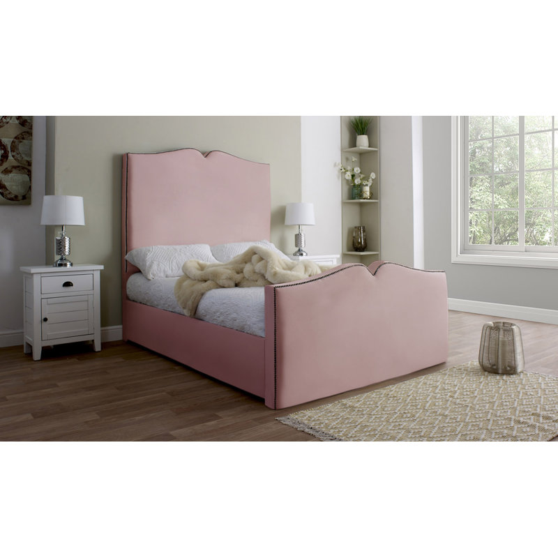 Annamolly Upholstered Bed, King, Pink