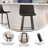 Brandy Upholstered Counter Stool with Metal Frame-88697086