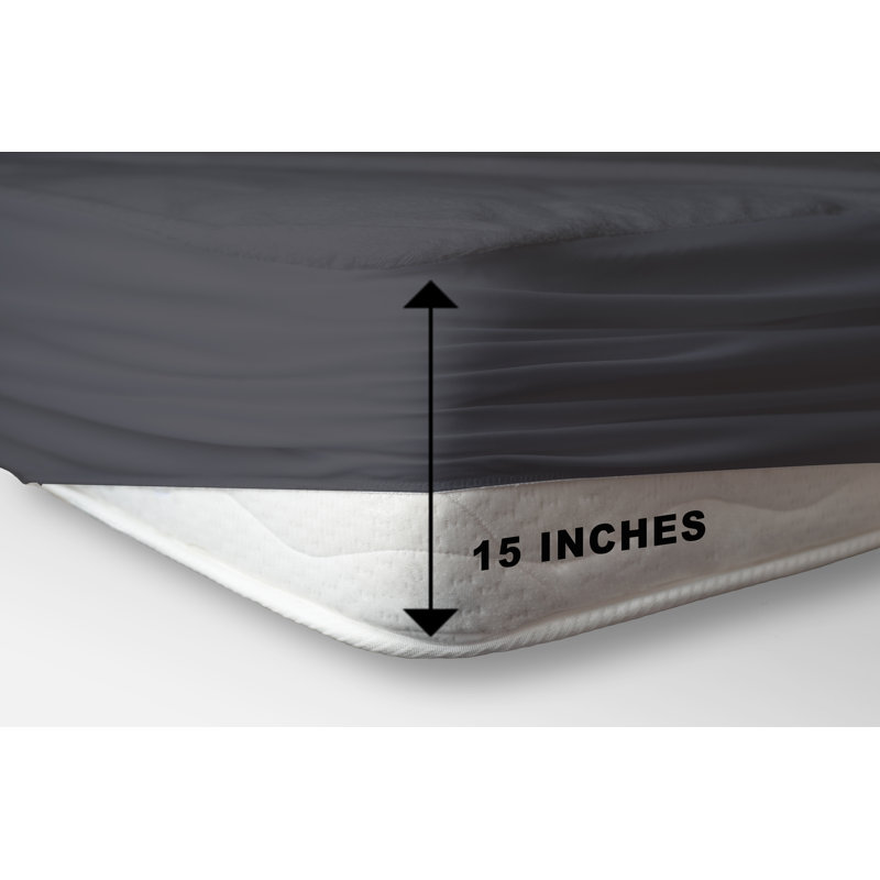 Leachville Cotton Blend Sheet Set, Grey, Queen