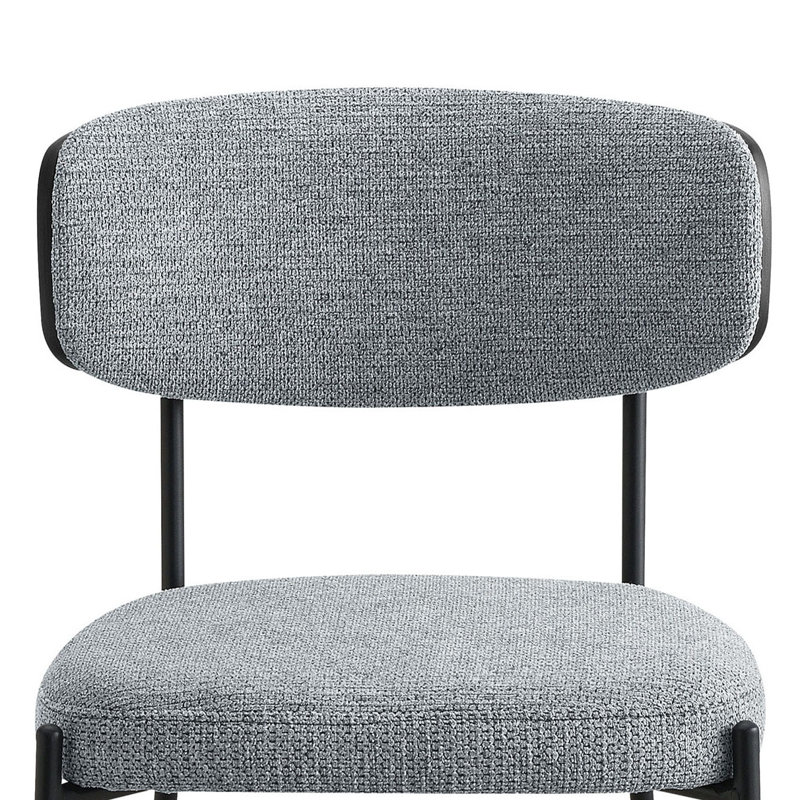 Tabouret de bar Kiril (ensemble de 2), Gris, Tabouret de comptoir (siège d'une hauteur de 24 p