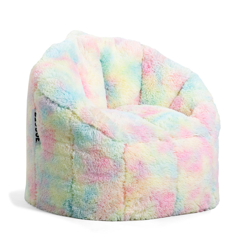 Standard Bean Bag Chair, Desert Rose 100% Polyester, Milano