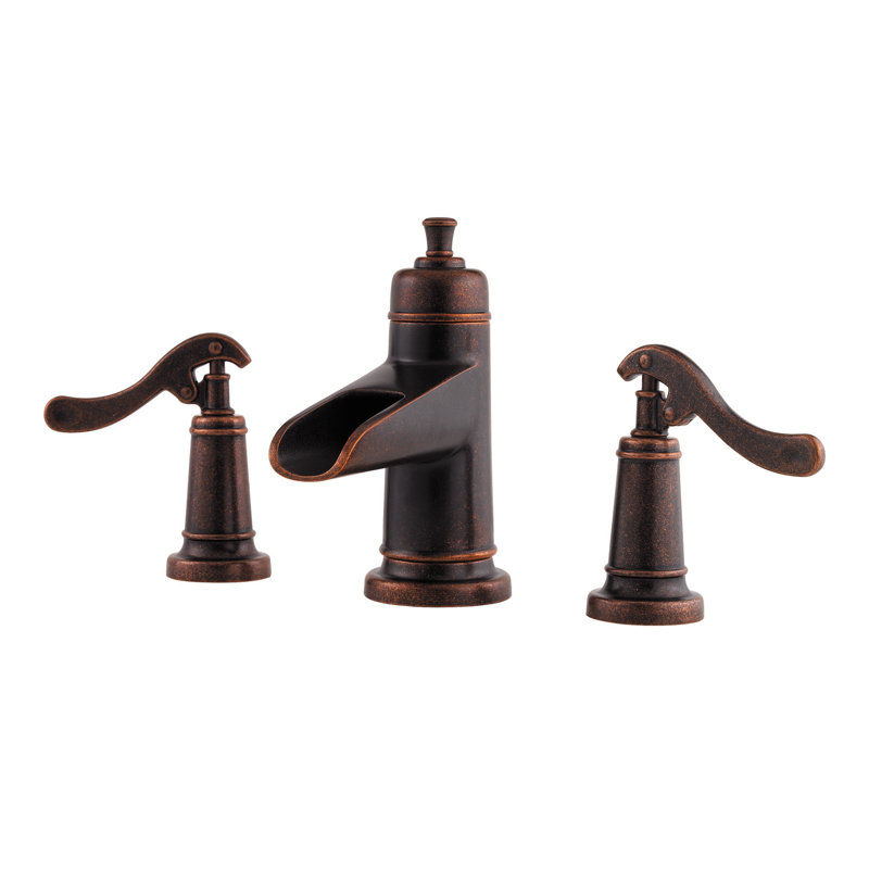 Ashfield Centerset Bathroom Faucet with Drain Assembly, Rustic Bronze