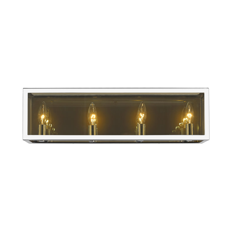 Éclairage pour meuble-lavabo 4 lumières Raimar, Chrome