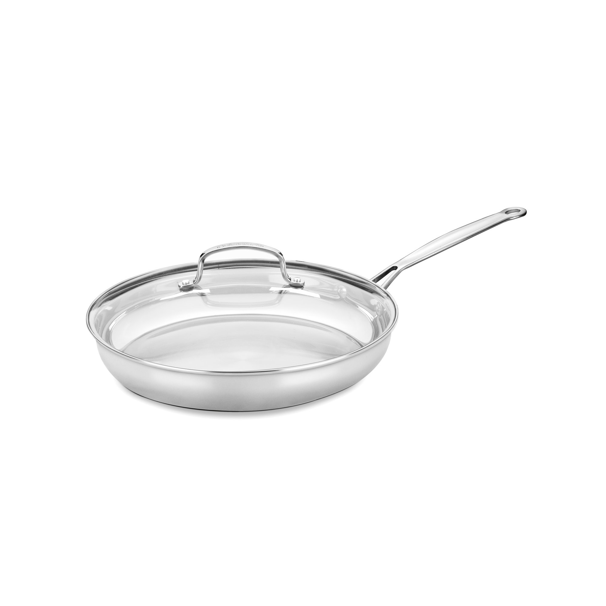 Cuisinart Chef's Classic 12" Stainless Steel (18/10) 2 Piece Skillet with Glass Cover