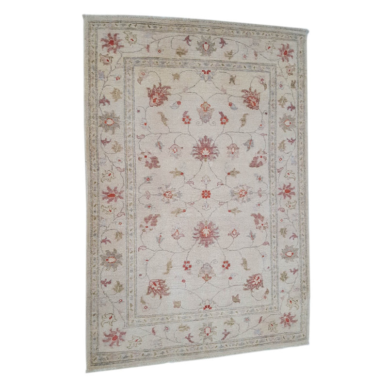 Davey Hand Knotted 3x5 Ivory Rug