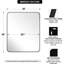 Inse Modern Rounded Rectangle Bathroom Vanity Mirror | Stainless Steel Frame-751417638-751417627