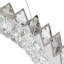 Luminaire suspendu moderne en cristal à DEL avec télécommande