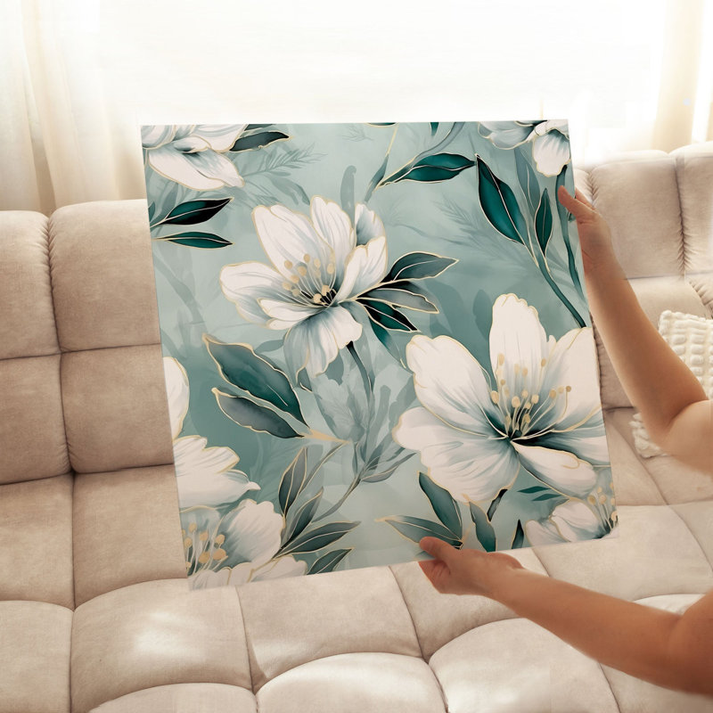 Floral Florals III, reproduction d'art moderne sans cadre, H 14 po x l 14 po