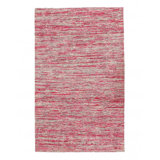 Chandris Hand Tufted Silk Area Rug in Red