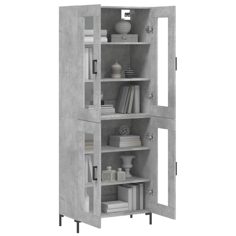 69.5cm Sideboard, Concrete Grey