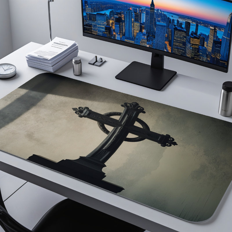Polyester Desk Pad, 14.4x12.1