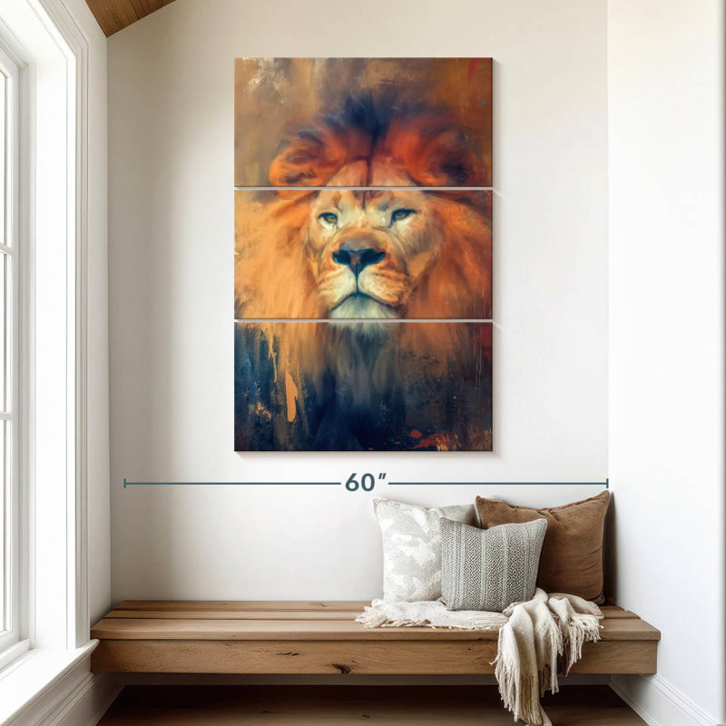 Lion Energy, 50" H x 32" W