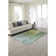 Tapis bleu en laine touffeté à la main Mullican
