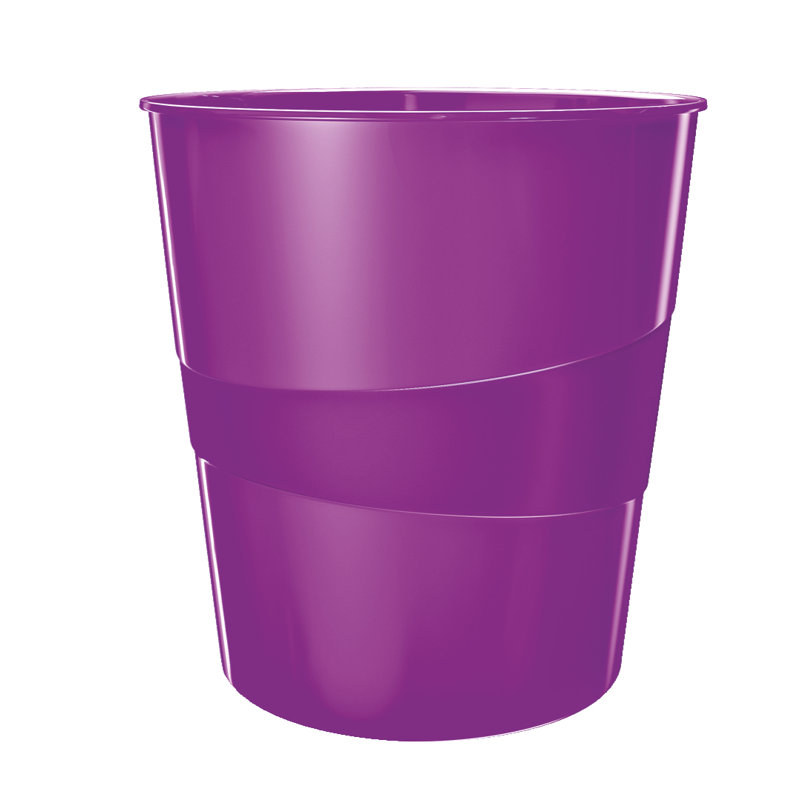 15 Litre Waste Basket, Purple