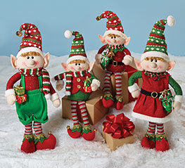 4 Piece Elf Family Décor Set