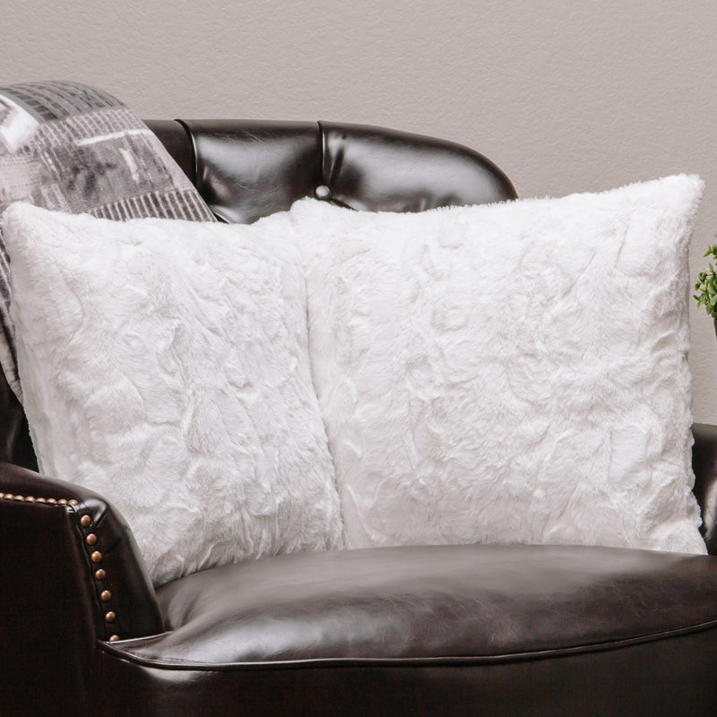 Super Soft Square Pillow Cover, White