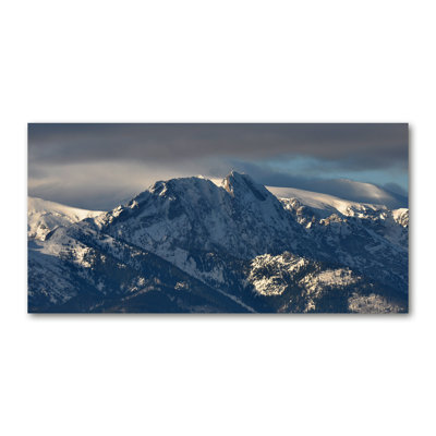 Giewont In The Winter - No Frame Print on Glass