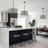 5 - Light Modern Dimmable Black Drum Crystal Chandelier,  Adjustable Height Pendant Light Fixture For Kitchen Island Dining Room Entryway-211856001