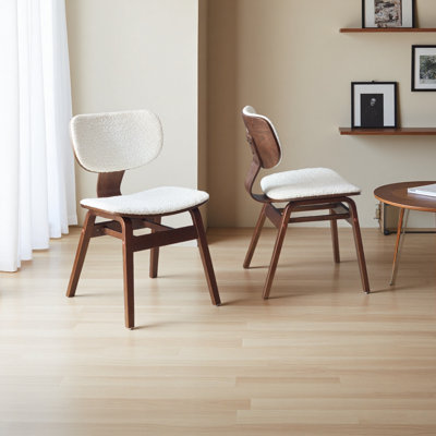 Chaise d'appoint rembourrée Boucle