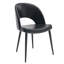 Ensemble de 2 chaises de salle à manger modernes en similicuir avec pieds en métal - chaises d'appoint rembourrées-109011295