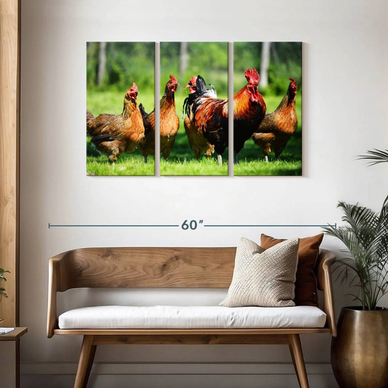 Brampt Outdoor Chickens, 28" H x 45" W