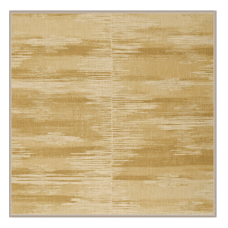 Tapis beige lavable à la machine, Carré 5 pi