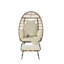 Fauteuil à œufs en osier (excluant la table)-1354724824