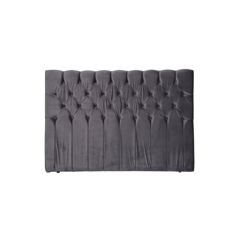 Bryoni Upholstered Headboard, Dark Grey, Small Double (4')