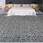 Wool Geometric Area Rug in Silver-70393262