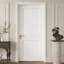 30 po x 80 po. Porte intérieure à 2 panneaux en bois apprêté blanc Shaker, plaque de porte intérieure en bois massif pour la chambre à coucher