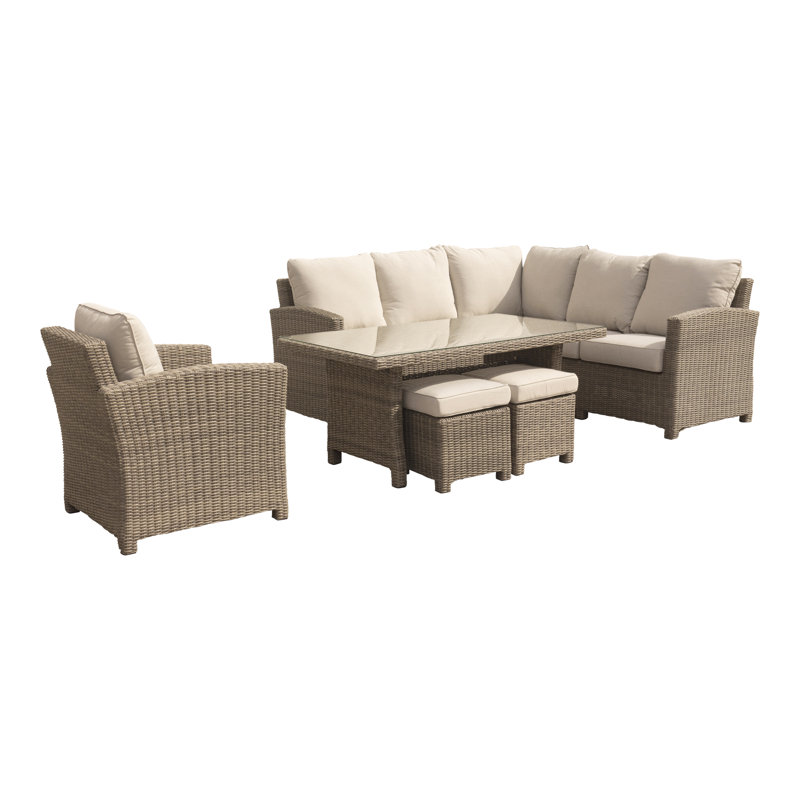 Lisburn 8 - Person Patio Conversation Set with Cushions