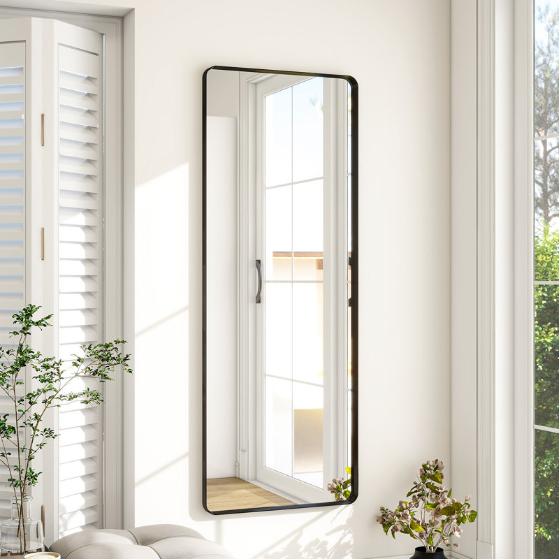 Miroir Avitaj, Noir, H 23,4 po x l 70,2 po x P 1,36 po