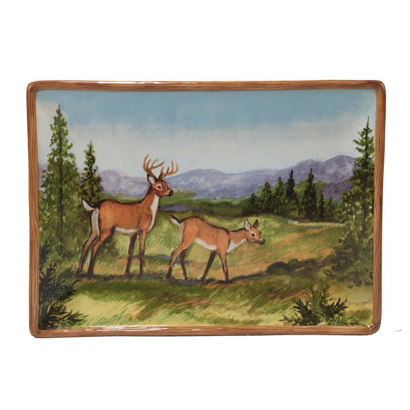 Mountain Summit Rectangular Platter