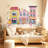 Pink Cityscape Wall Decal