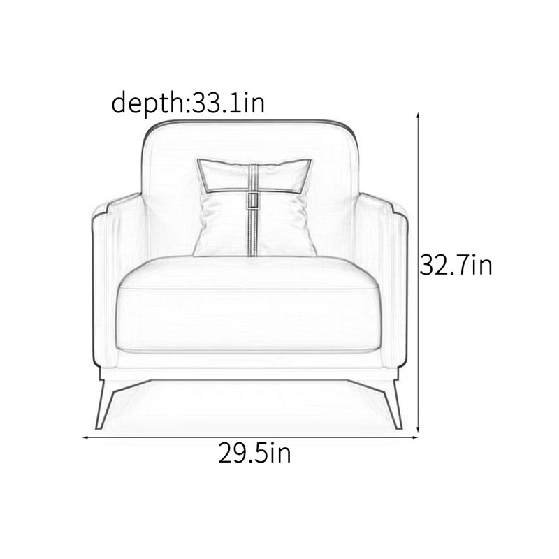 Chaise d'appoint moderne et confortable