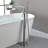 2 Handle Floor Clawfoot Tub Faucet with Diverter-73881918