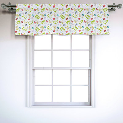 Sateen Ruffled Window Valance