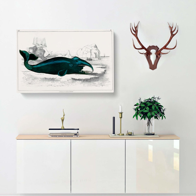 Beached Whale by Oliver Goldsmith - Wrapped Canvas Painting Pint, 40cm H x 60cm W x 3cm D