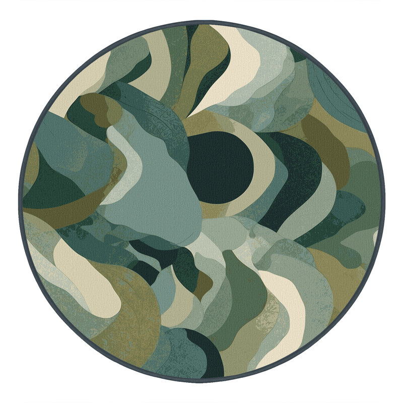 Cosmic Peaks Rug, Round 6'