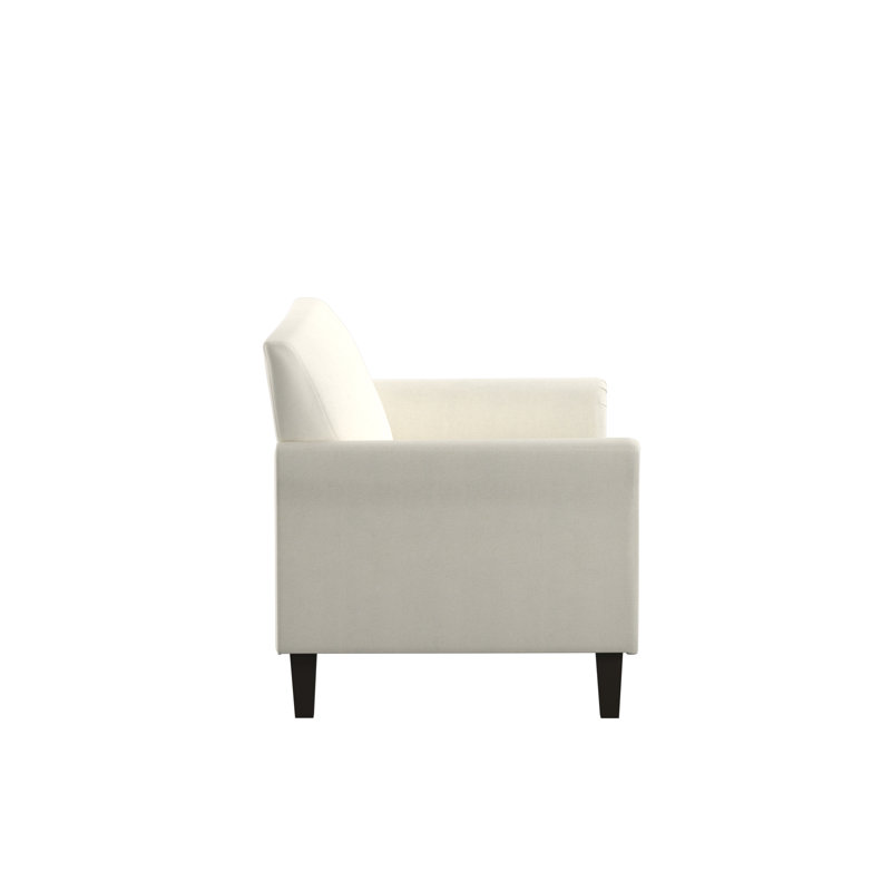 Ginnia Upholstered 77.25'' Sofa, White