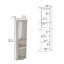 Armoire d'angle avec porte-verres et armoire inférieure-537496841