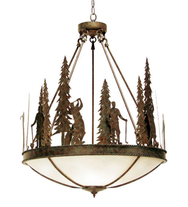Ironwood 5 - Light Pendant, Organic Rust