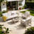 Outdoor 4-piece Conversation Set With Cushions
