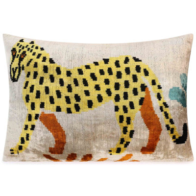 Animal Print Velvet Throw Pillow