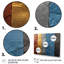 Boho Earth Element Stones Mosaic I - ensemble de 4 décorations murales Boho Mosaic-125767663