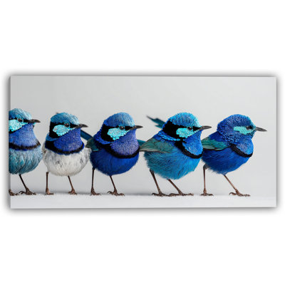 «Group of Singing Blue Birds», art mural